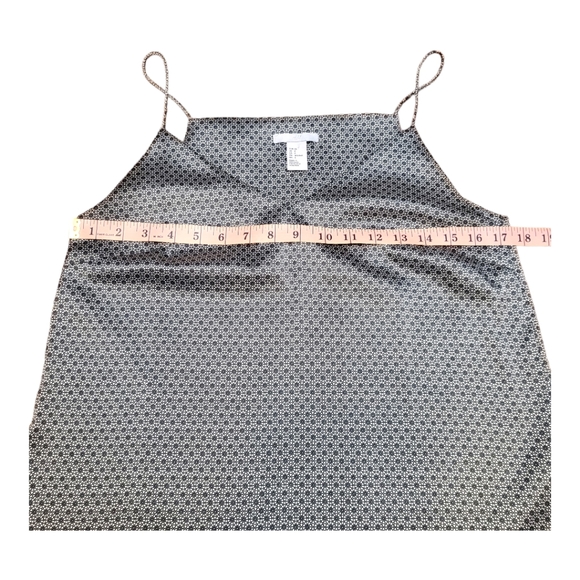 H&M Micro Print Cami Top | Black & White | Camisole | Satin Like | Geometric | 6 - Picture 11 of 14